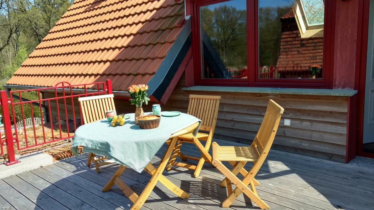 Ziegeleihof inmitten von Wiesen und Wäldern Degenershausen Exterior foto