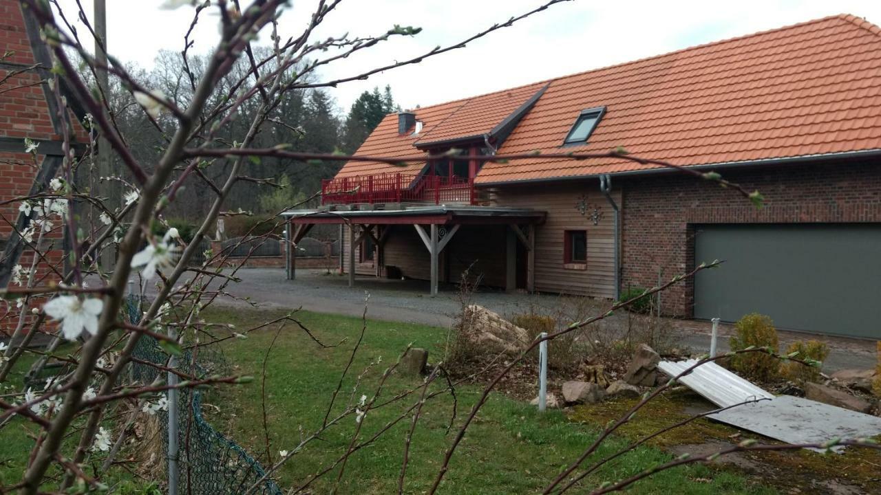 Ziegeleihof inmitten von Wiesen und Wäldern Degenershausen Exterior foto